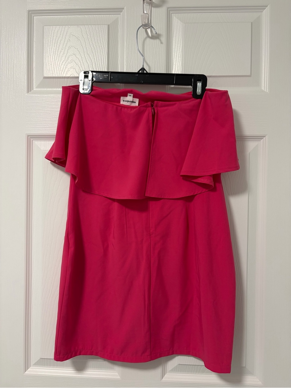 superdown Hot Pink Off-Shoulder Ruffle Dress - Picture 2 of 6
